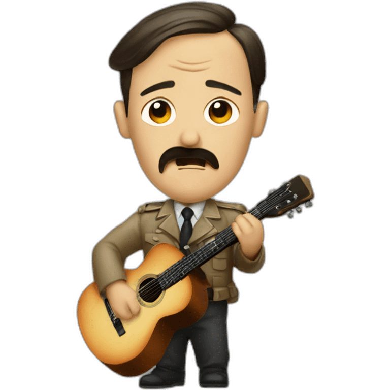 hitler playing guitar emoji