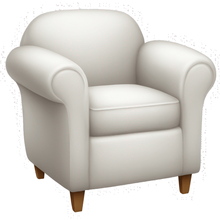 White cozy chair emoji