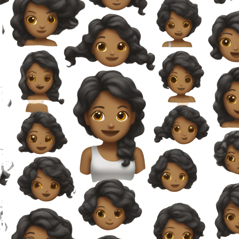 woman doing hair emoji