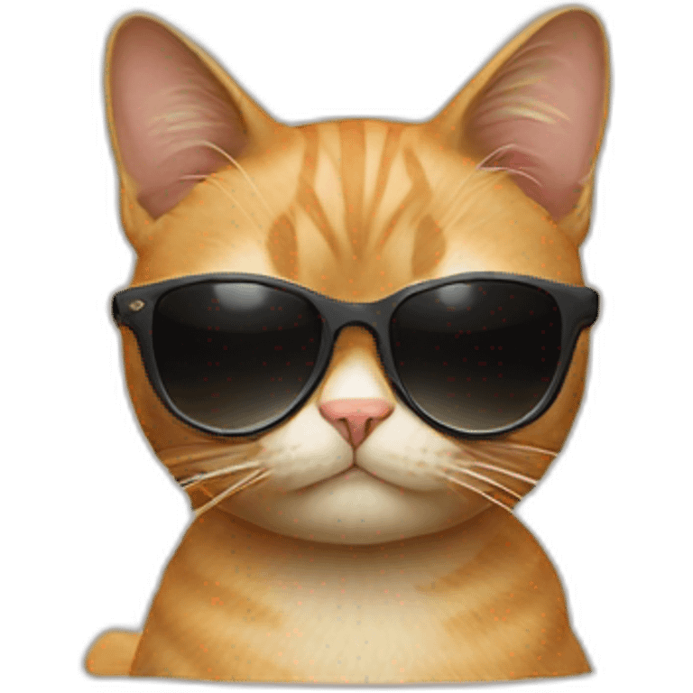 Cat with sunglasses emoji