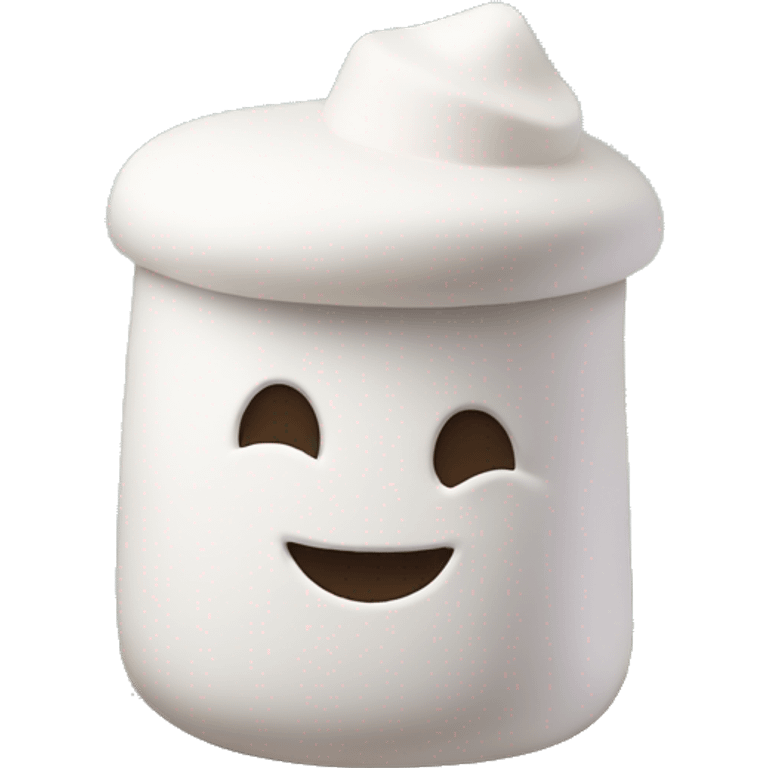 marshmallow on a hill with a hat emoji