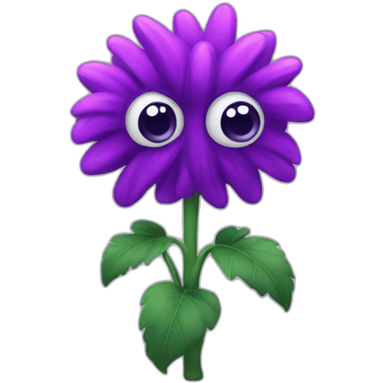 Plants purple with one eye emoji