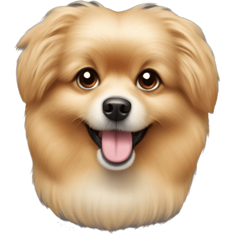 Pomeranian poodle mix  emoji