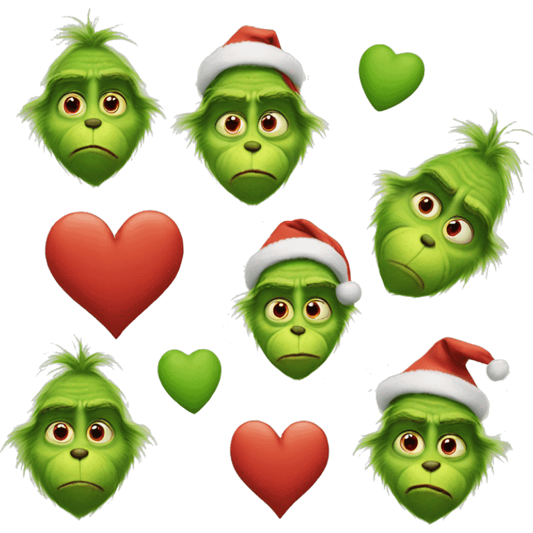 Grinch heart emoji