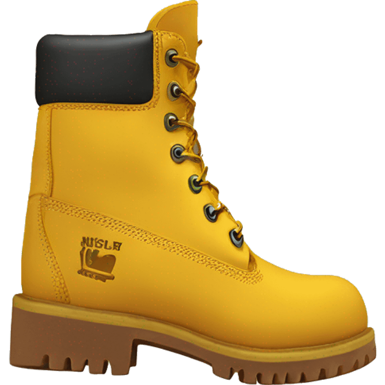 yellow boot timberland emoji