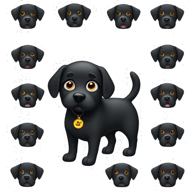 Black dog tax emoji