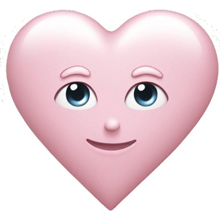 pearl light pink heart emoji