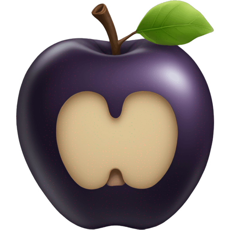 Black apple emoji