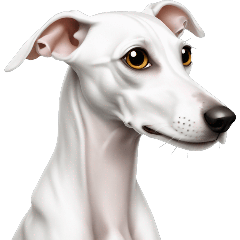 White Italian greyhound emoji