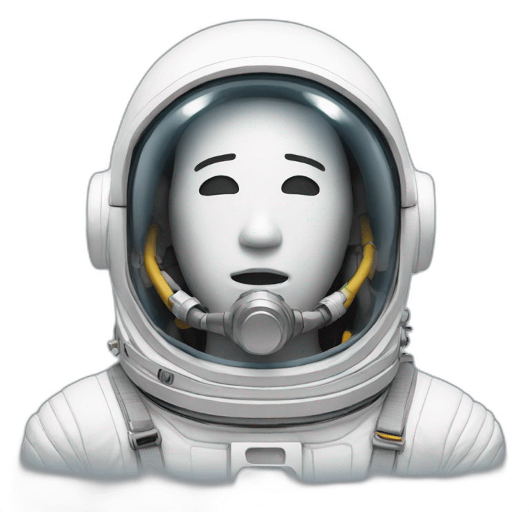 breathing astronaut face emoji