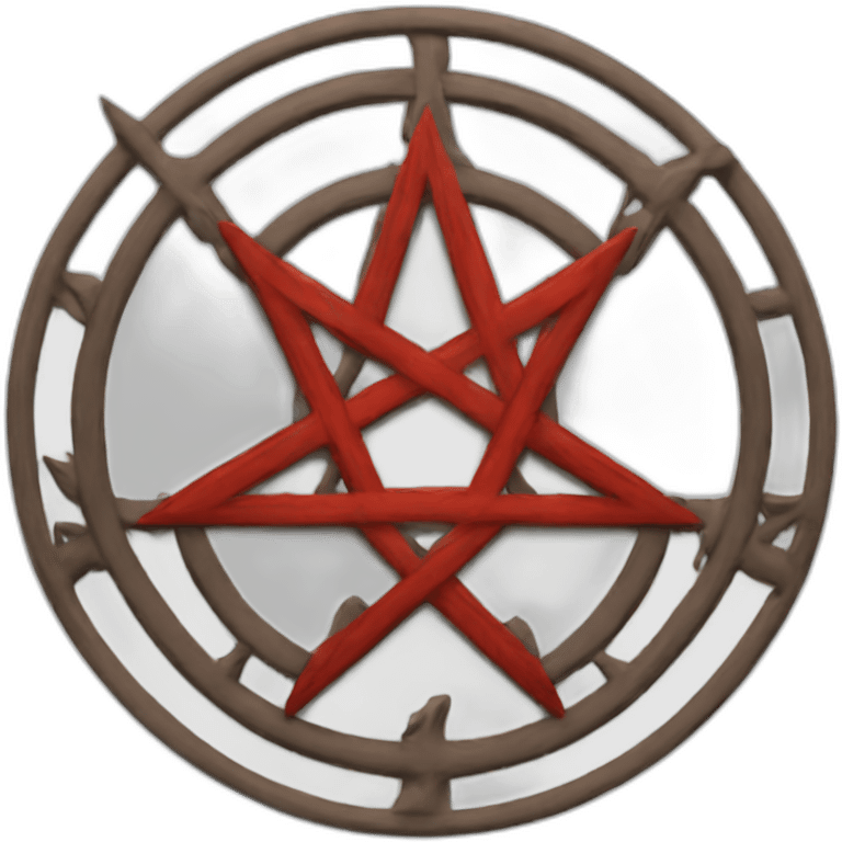 Pentagram red emoji