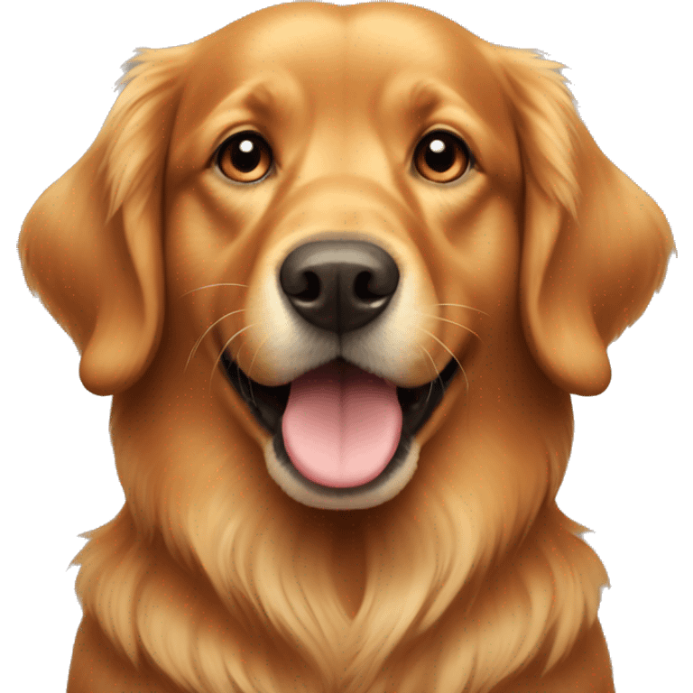 red golden retriever emoji