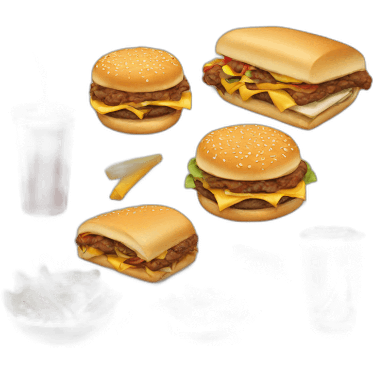 Quick restaurant fast food emoji