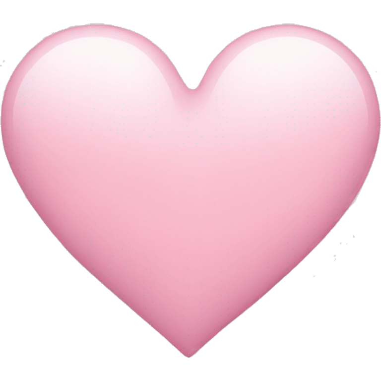 A light pink heart  emoji