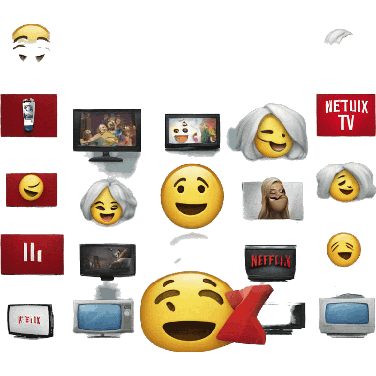 Netflix on plasma TV emoji