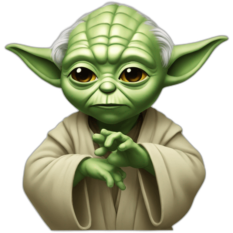 yoda make a dab emoji