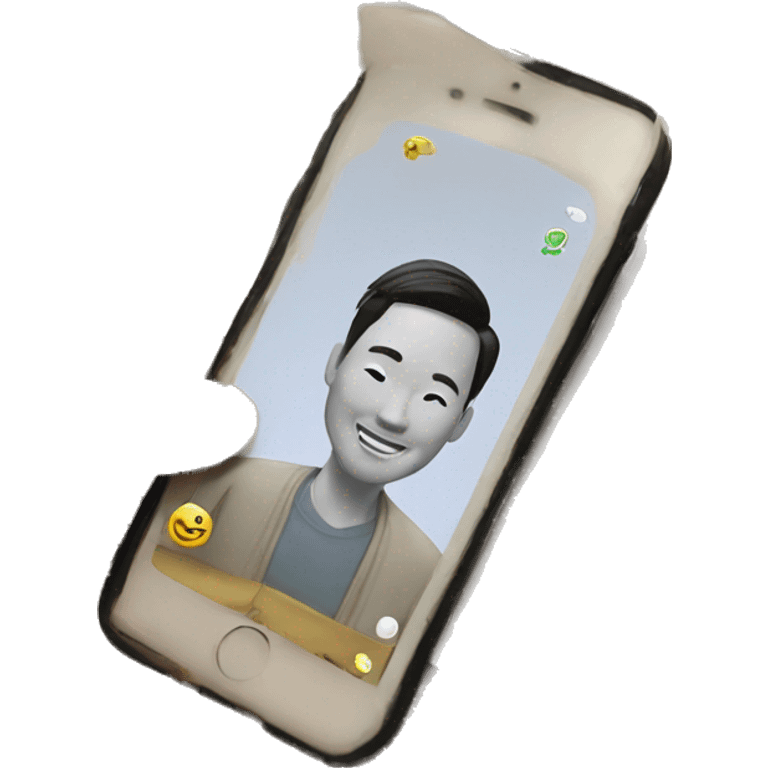 Chinese man makes iPhone emoji