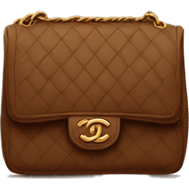 Brown chanel bag emoji