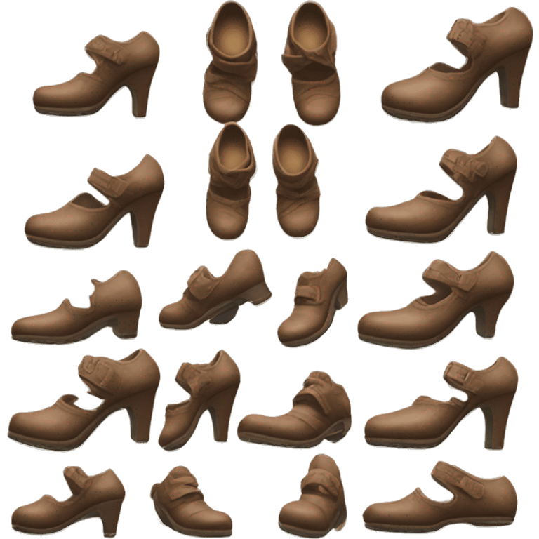 old style shoes indicating the heels clicking together  emoji