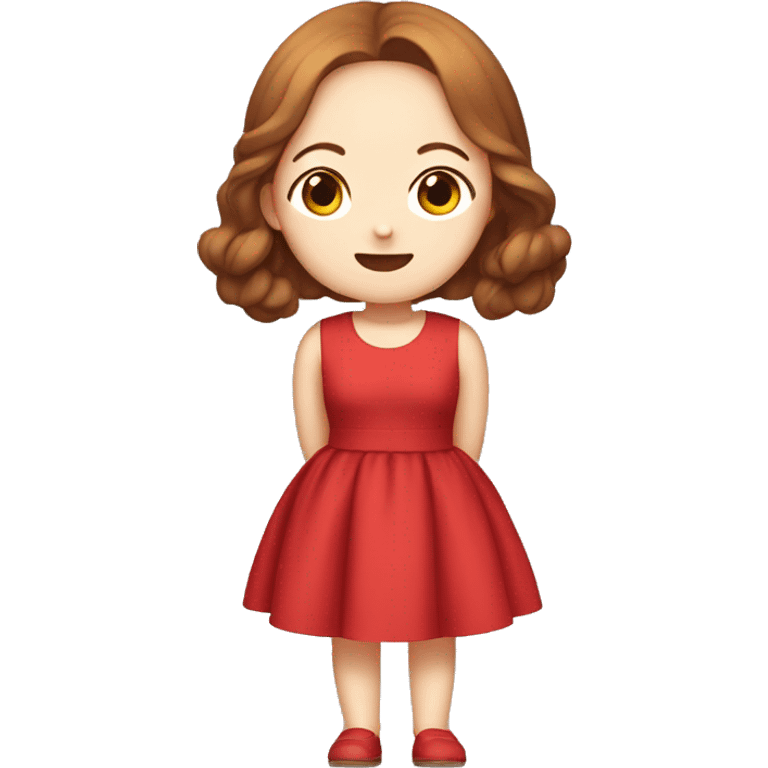 Chaewon wearing red dress emoji