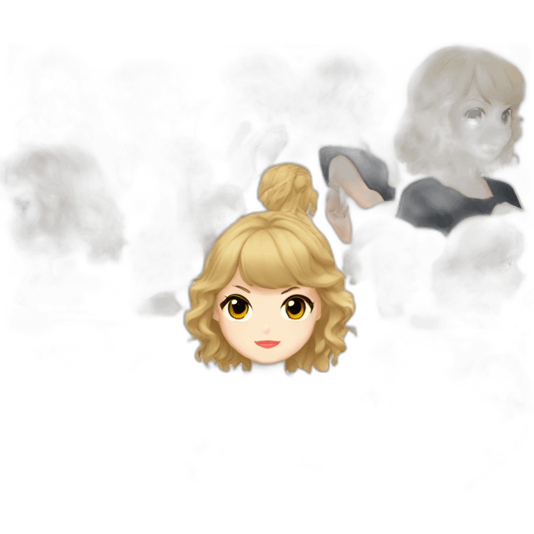 Taylor Swift anime style emoji