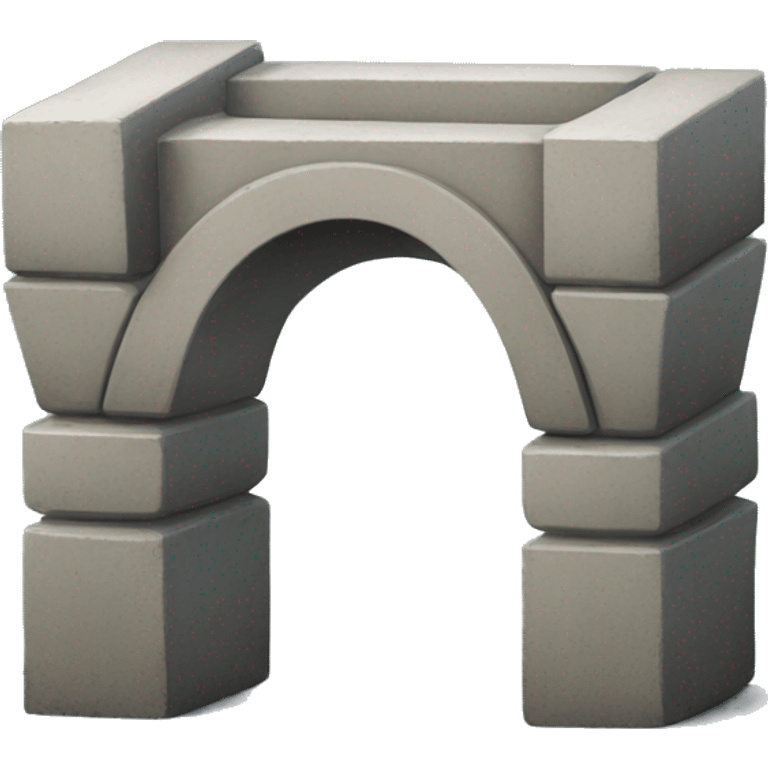 Short Concrete block bridge emoji