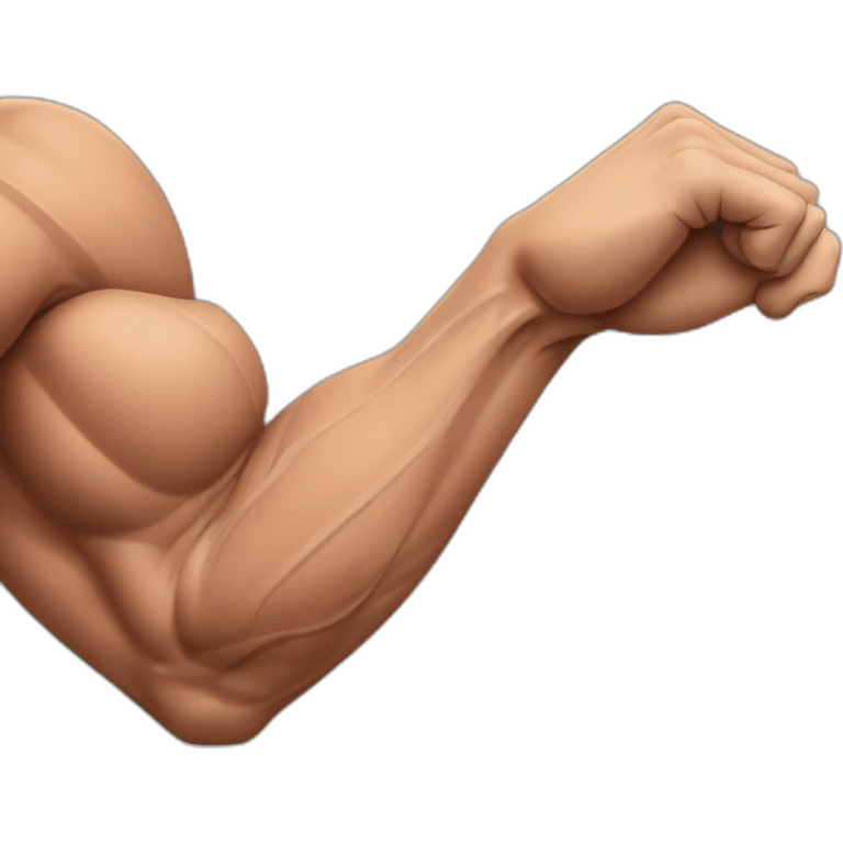 muscle imbalance in the arms emoji