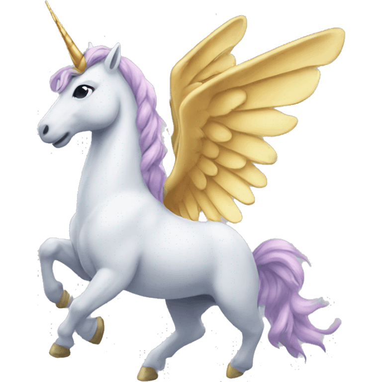 Winged unicorn emoji