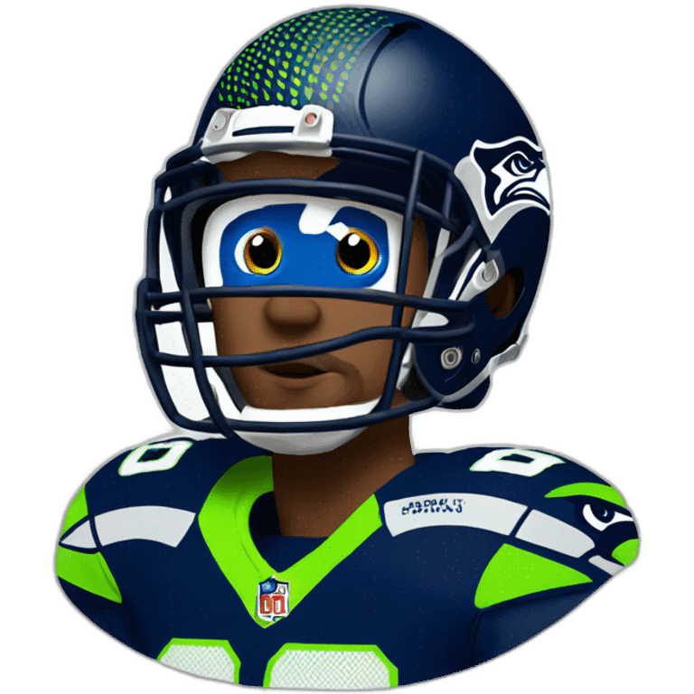 seahawks fan male emoji