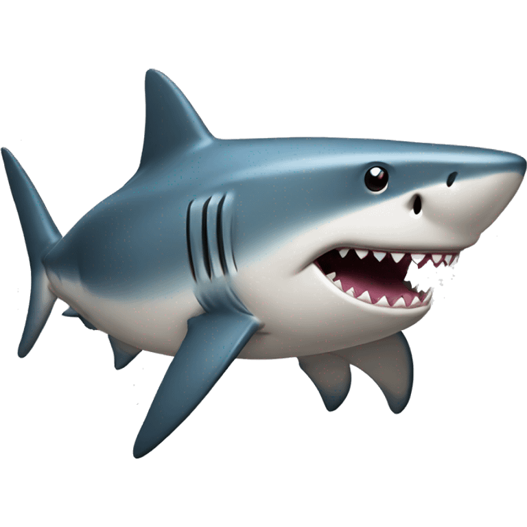 Shark with a top emoji