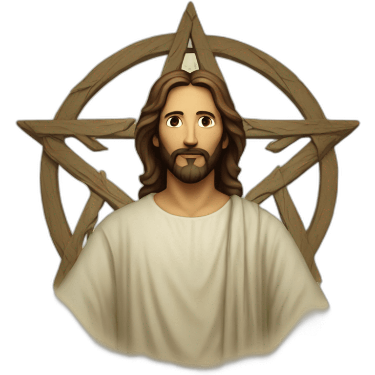 Pentagram jesus emoji