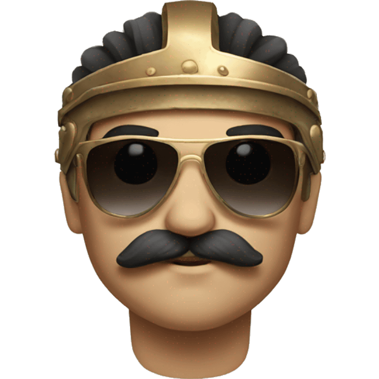 gladiator with moustache and sunglasses emoji