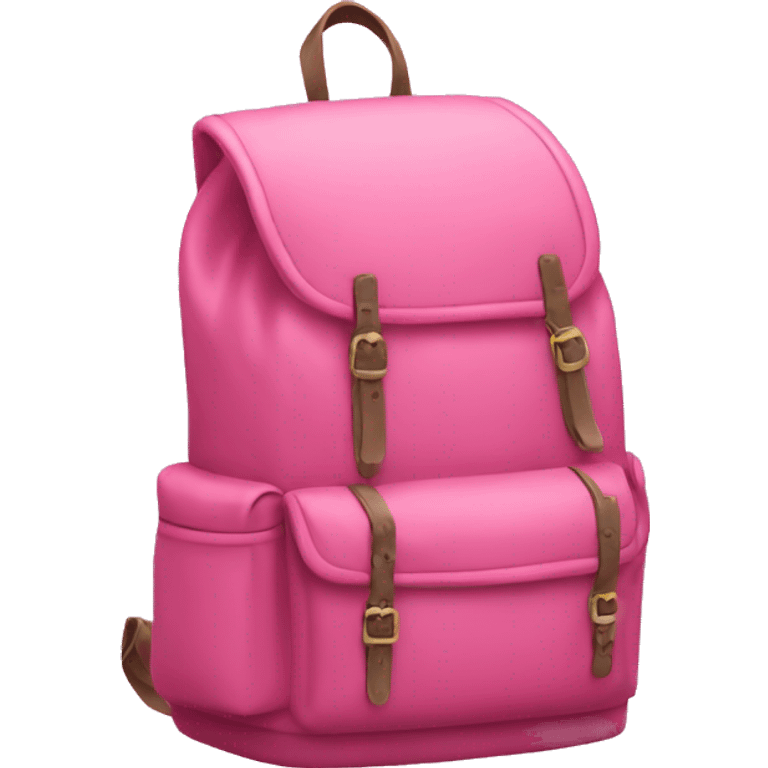 backpack pink emoji