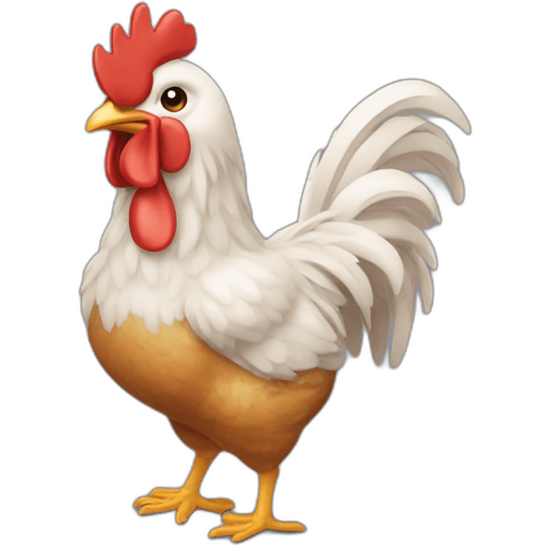 poulet qui fait du yoyo emoji