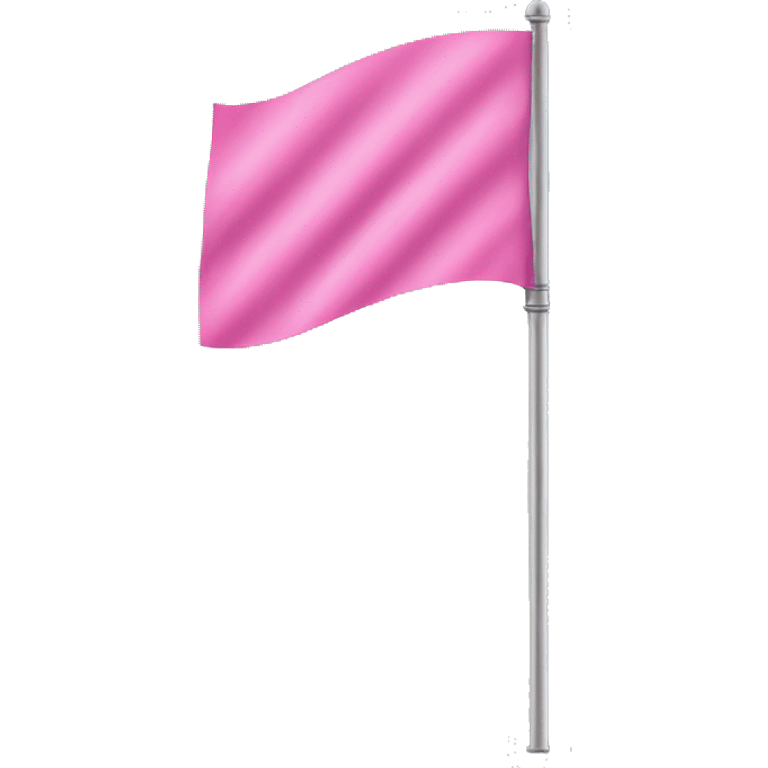 Pink flag pole emoji