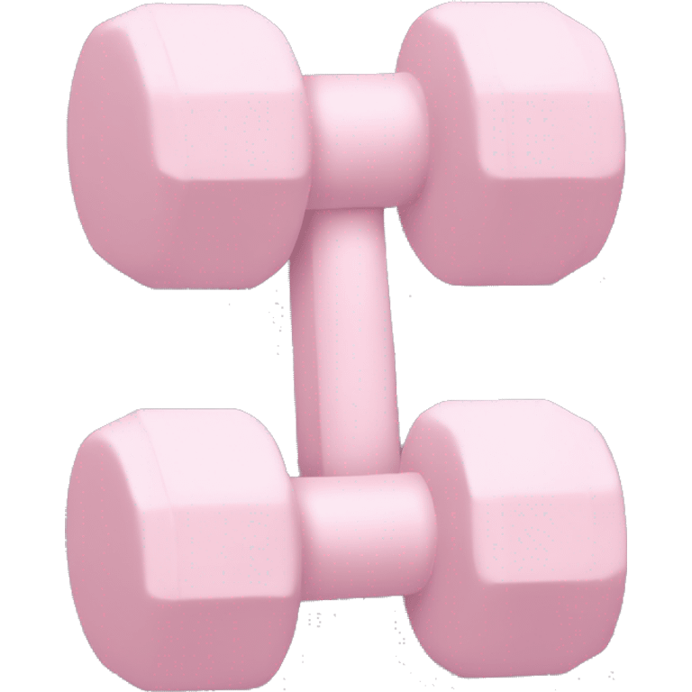 Pale pink single dumbbell emoji