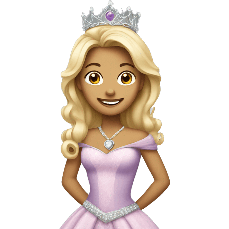 smiling princess with tiara emoji