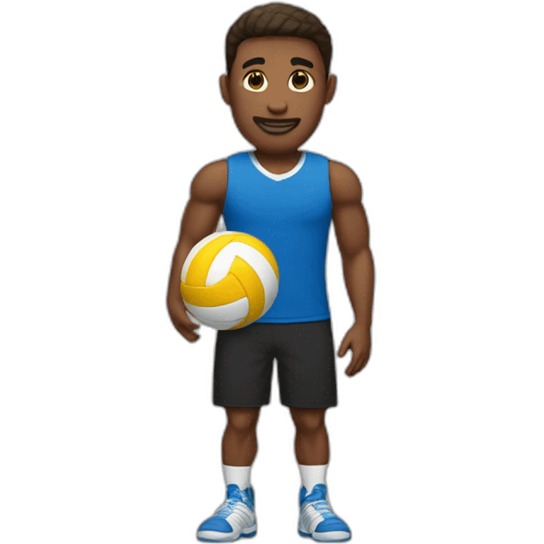 The guy with the volleyball emoji