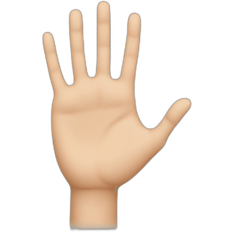 Hand showing 3 emoji