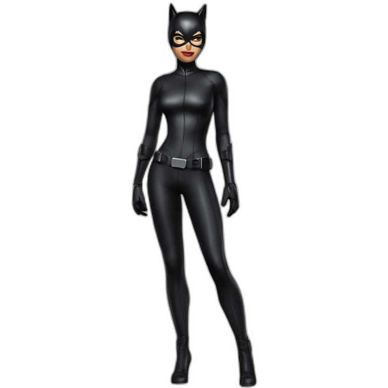 Catwoman hyperréalisme full body emoji