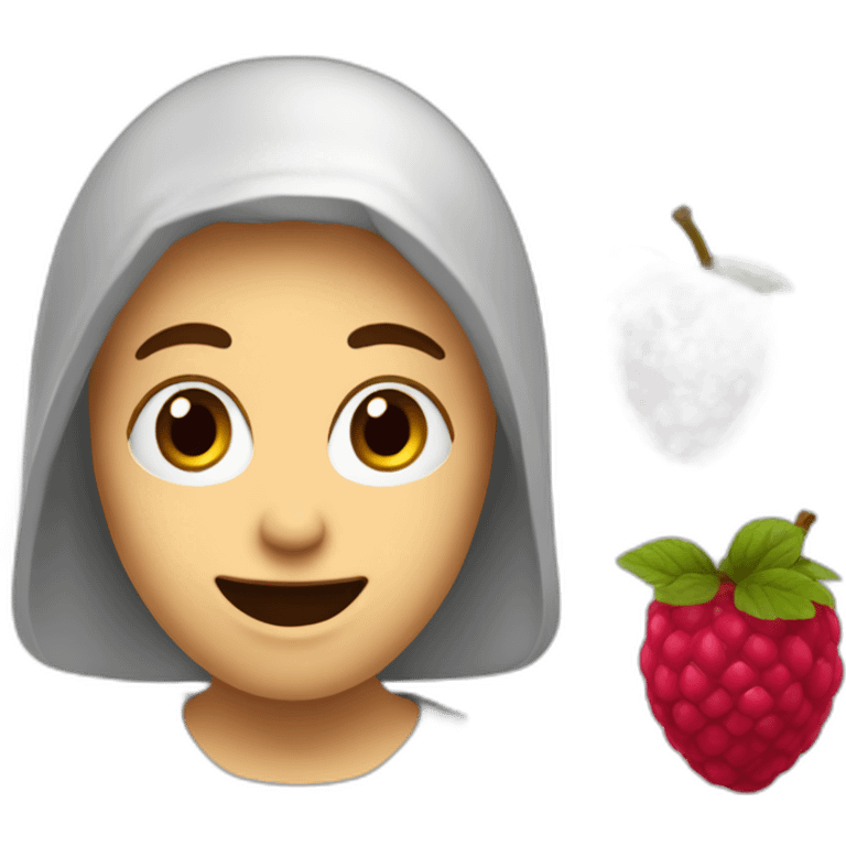 Une framboise emoji