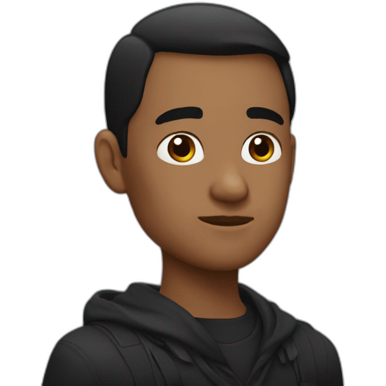 Raven black emoji