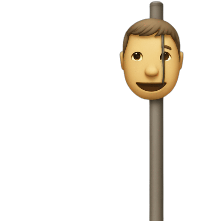 LARGE HUMAN POLE emoji