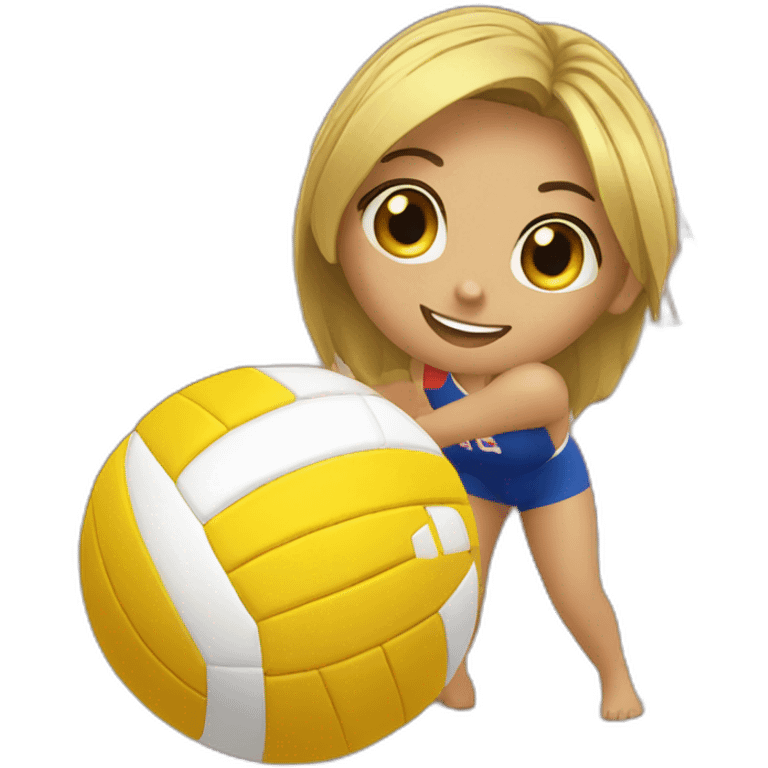 volley ball love emoji