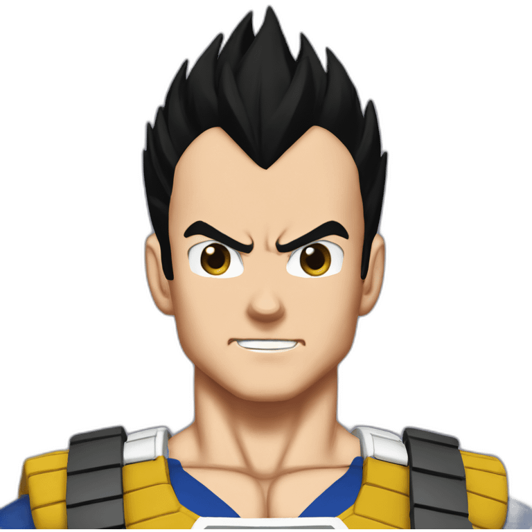 Vegeta black hair emoji