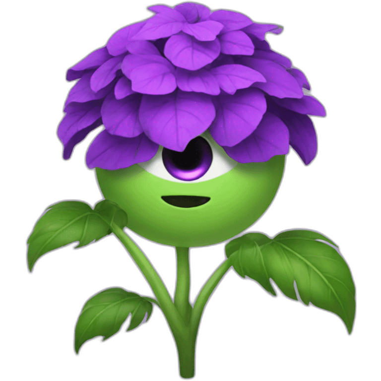 Plants purple with one eye emoji