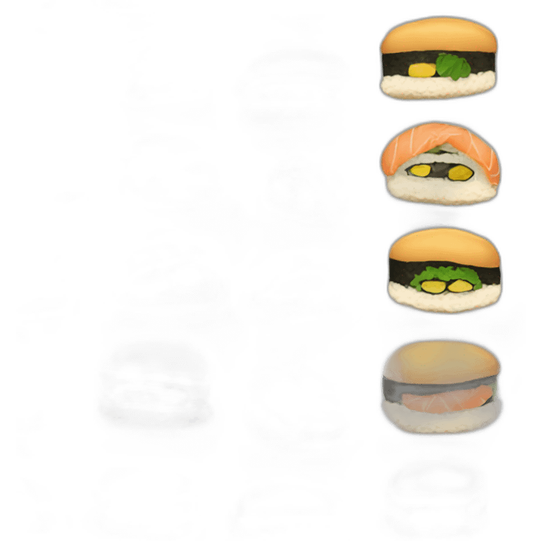 Sushi burger  emoji