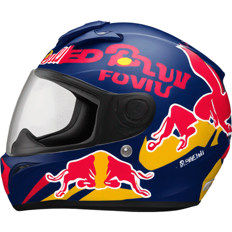 redbull dirtbike helmet emoji