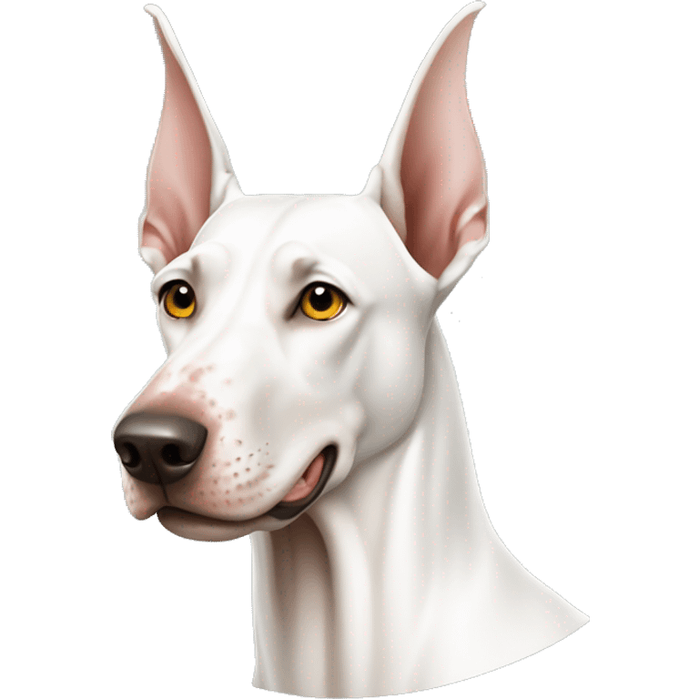 White doberman emoji