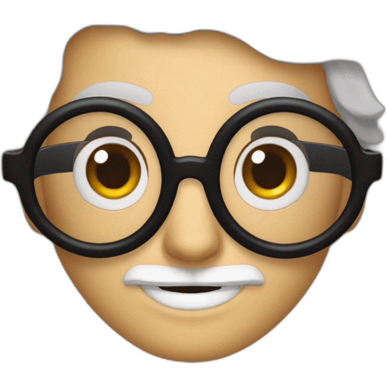 Créature avec les lunettes d'Harry Potter emoji